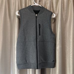 Men's Adidas Gray & Black Sweater Vest